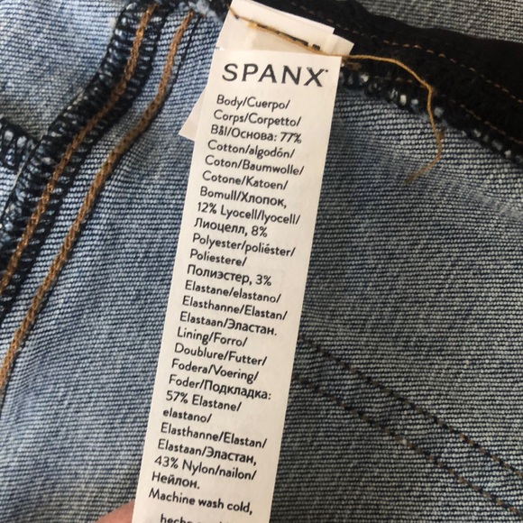 NWT SPANX Petite Light Vintage Wash Skinny Jeans - Picture 10 of 10